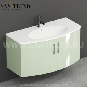 MDMA10Y004 Тумба с двумя створками 98 см зеленая Globo 4ALL Италия