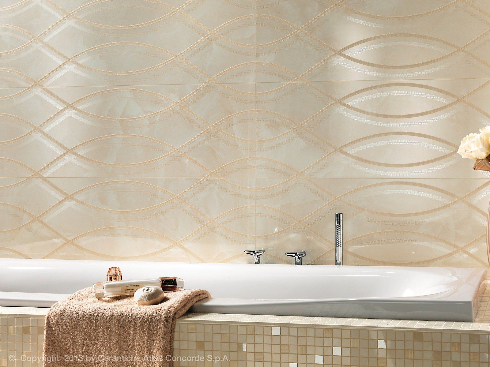 Белое керамическое покрытие с эффектом мрамора Atlas Concorde ARCH-00014706 - Вид №5