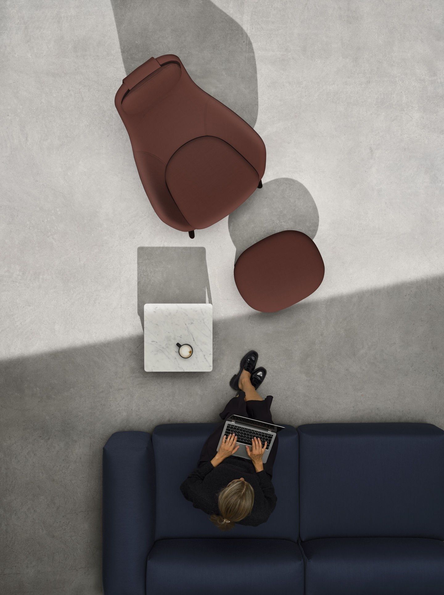 Тканевая мягкая подставка для ног VITRA HAL Lounge ARCH-00085800 - Вид №40