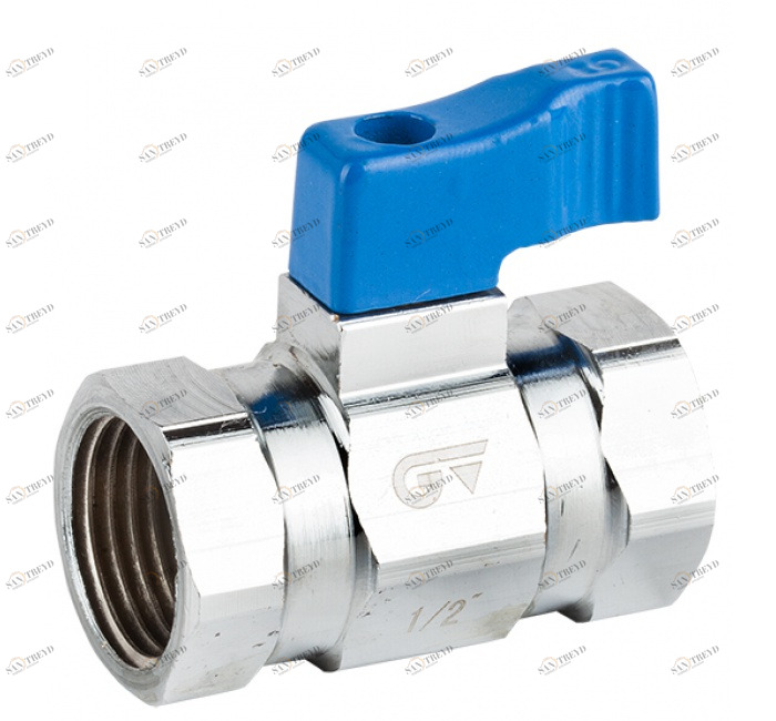 GENEBRE 3096 01 Мини-шаровой кран (синяя ручка-бабочка) 