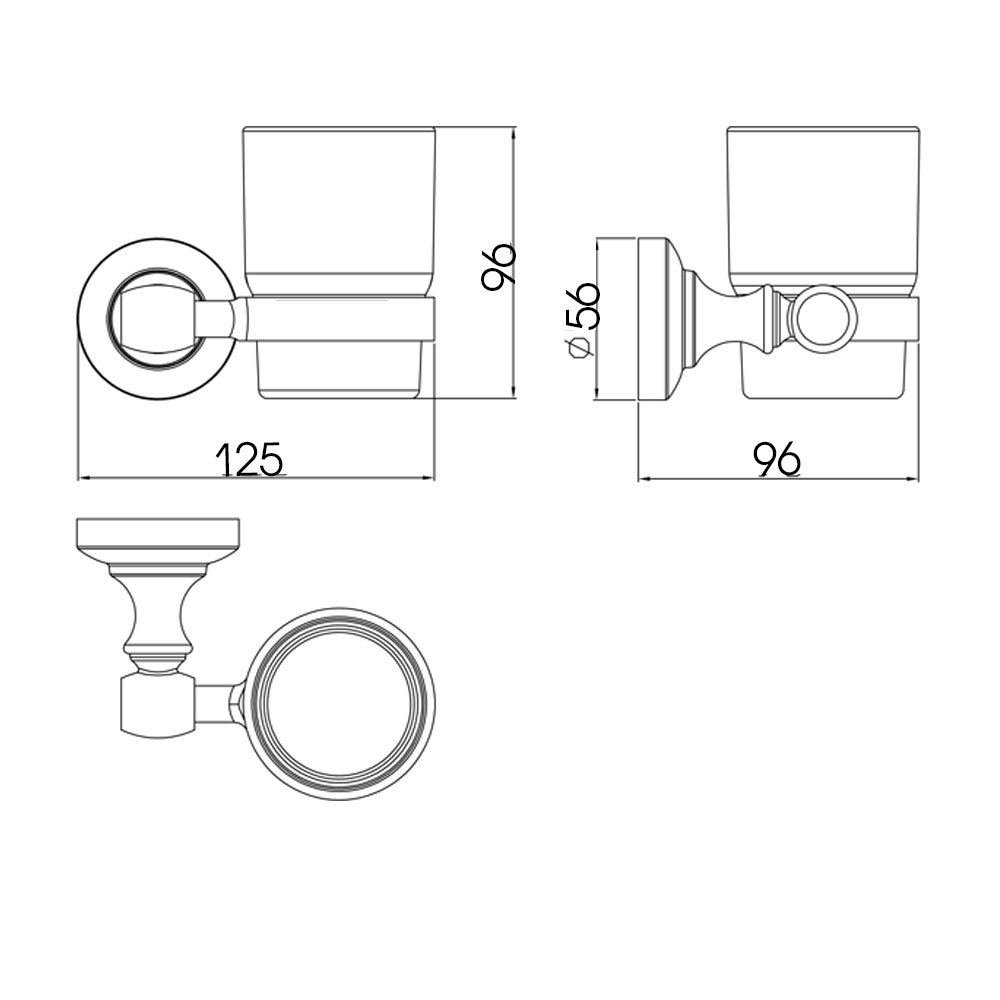 RB52002 Стакан одинарный стеклянный Raiber  - Вид №2
