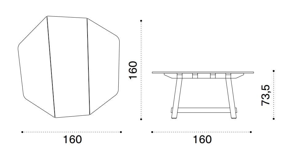 Восьмиугольный мраморный стол Ethimo Rafael ARCH-00046352 - Вид №5