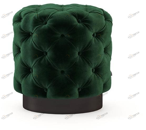 Laskasas Круглый тафтинговый пуф из ткани sun-id-1456031