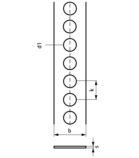 0831012 Монтажный элемент BIS Перфолента оцинкованная монтаж обычных и вентиляционных труб WALRAVEN  - Вид №1