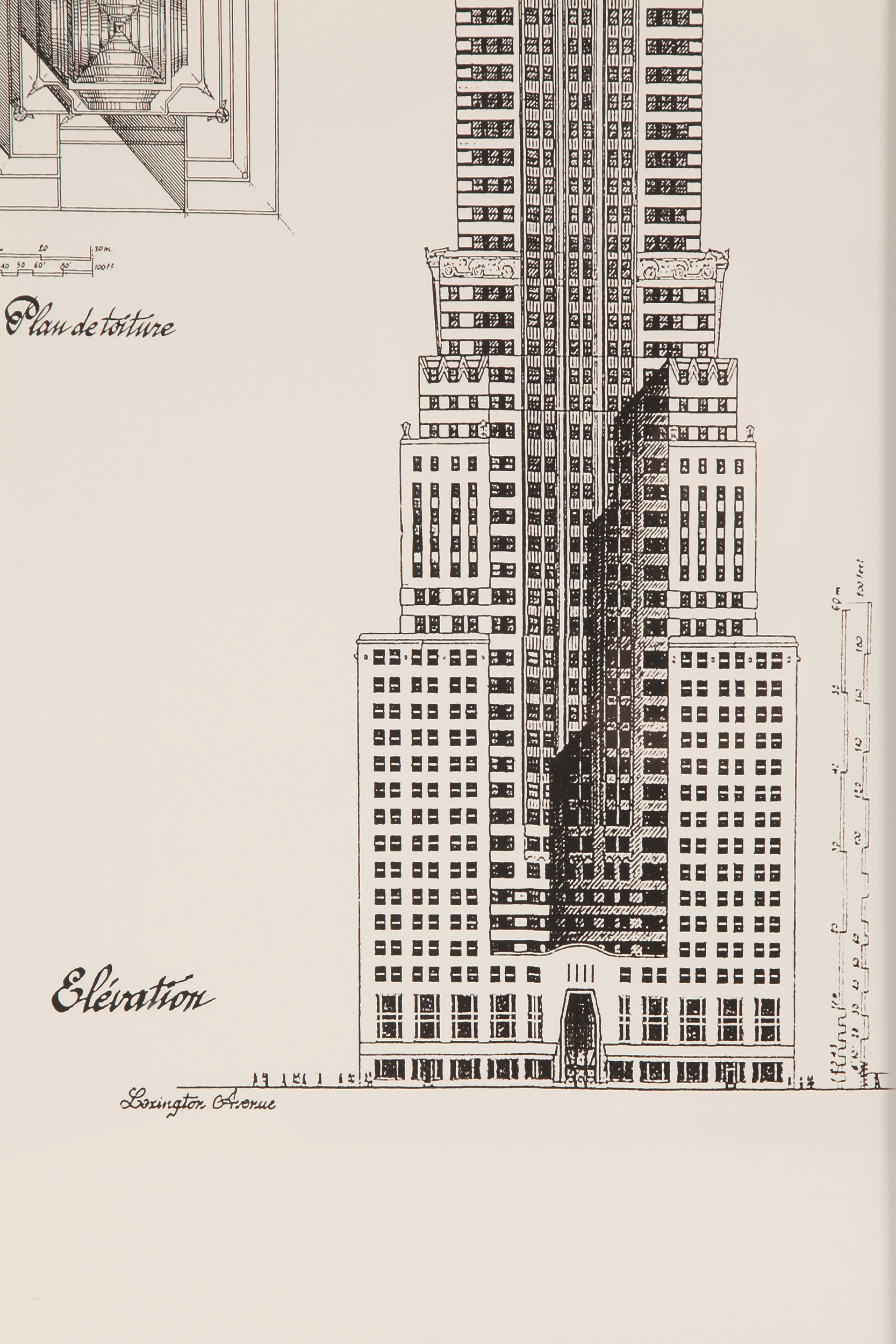 2000983161529 Постер Chrysler Building COSMO RED  - Вид №1