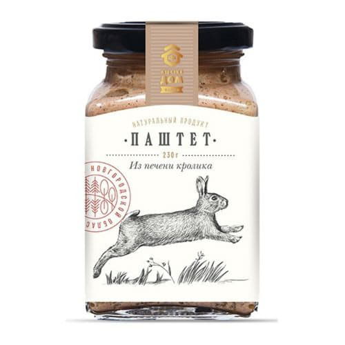 Паштет из печени кролика Медовый дом ферма Santreyd 9398