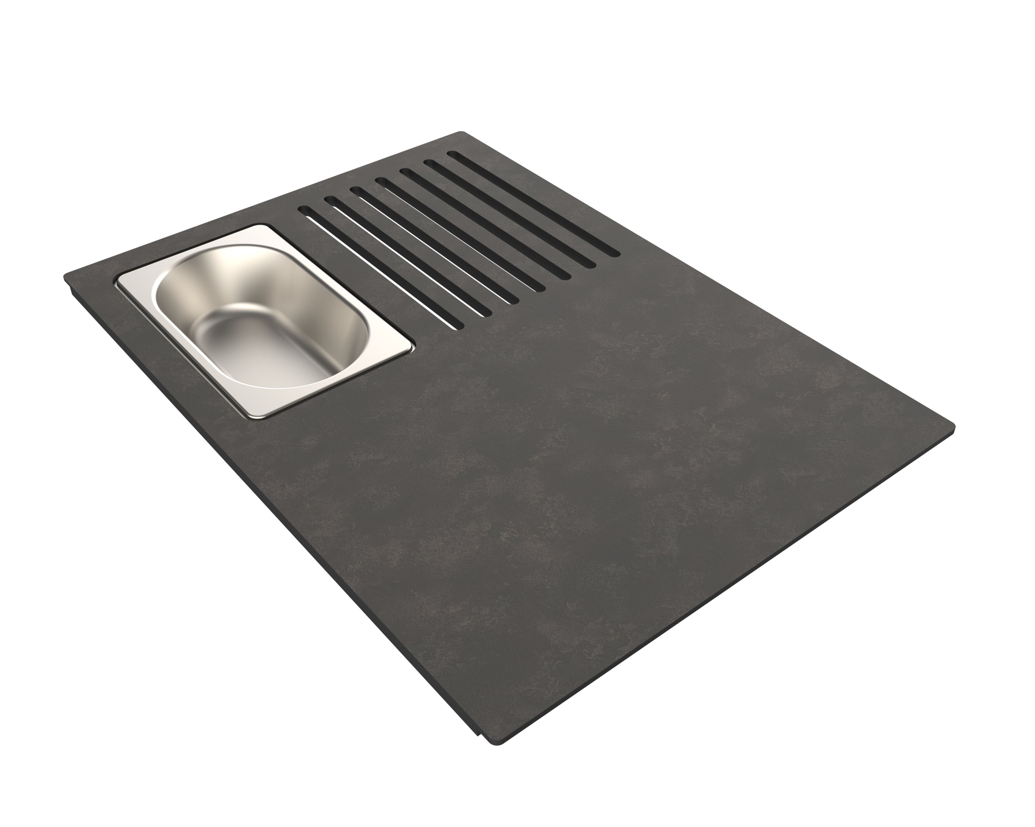 Многофункциональная разделочная доска с лотком из нержавеющей стали Evhoc COMPLEMENT PLUS 300 ARCH-00135294 - Вид №1