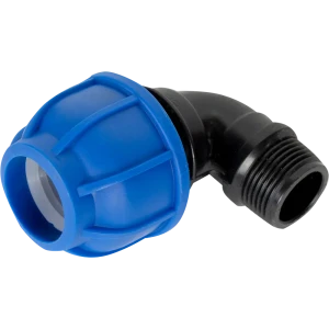 Отвод ПНД Unio ø3/4"х25 мм наружная резьба