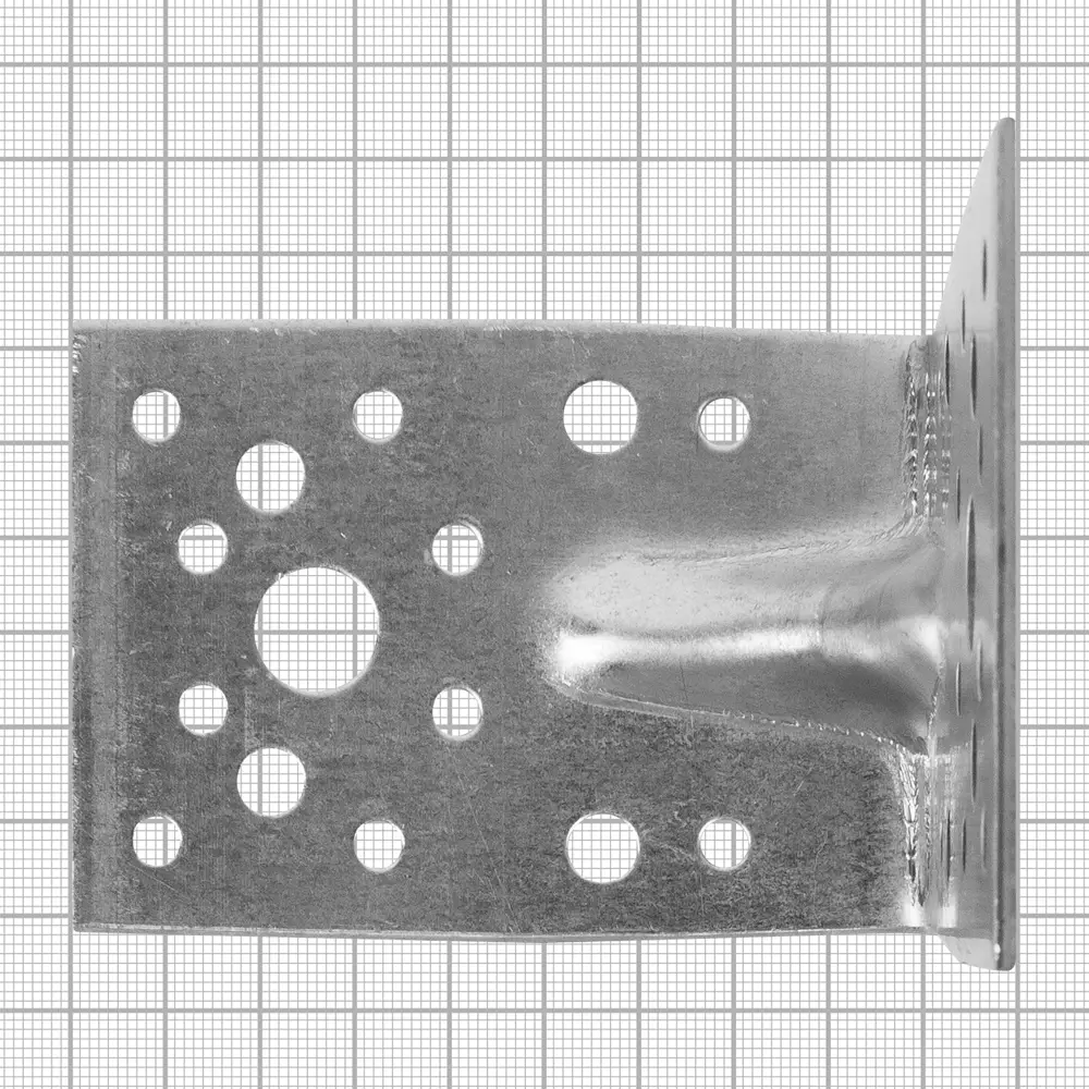 Уголок крепёжный усиленный оцинкованный 90x90x65x2 мм, 15 шт КРЕПКО-НАКРЕПКО STLM-2003588 - Вид №4