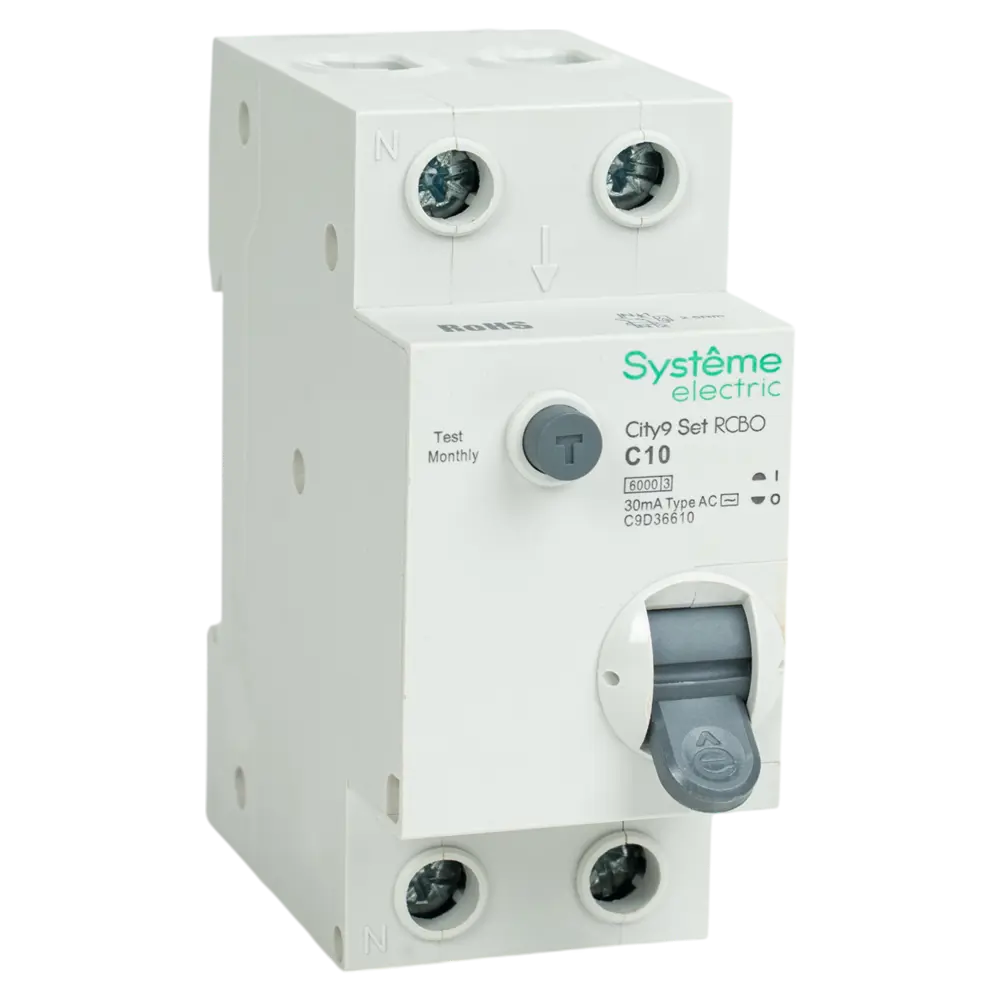 Автоматический выключатель Systeme Electric City9 Set с защитой от токов утечки 89412729 STLM-1579000 - Вид №1