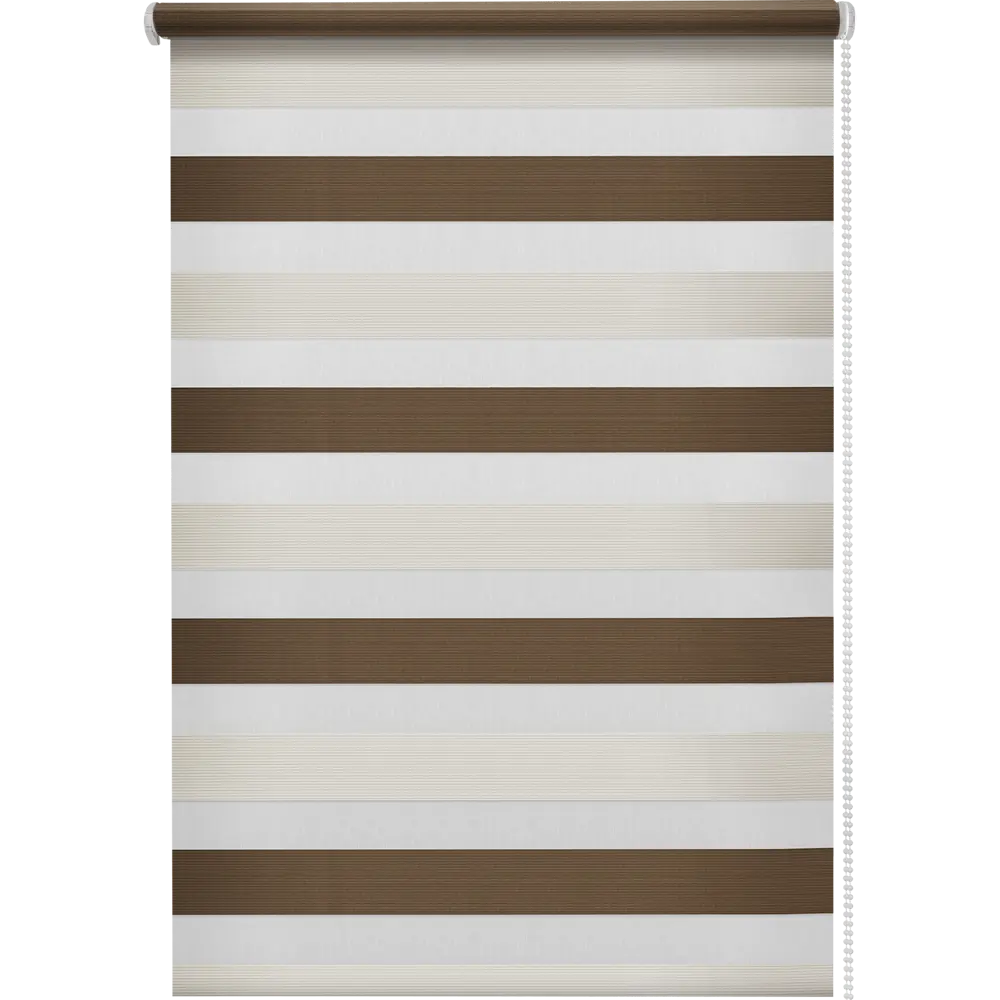 Штора рулонная день-ночь Порто 40x160 см коричневая MIAMOZA STLM-2137313