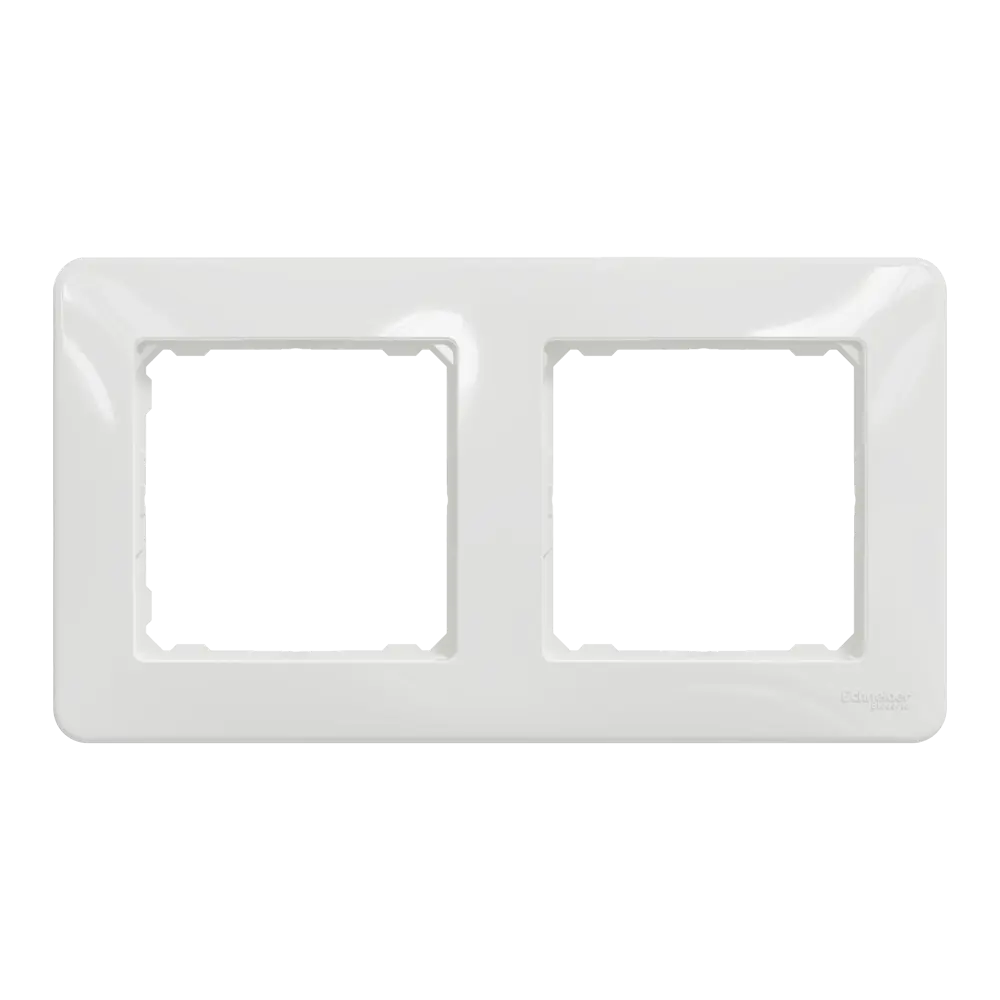 Рамка для розеток и выключателей Systeme Electric Sedna Design 2 поста, цвет белый STLM-2005494