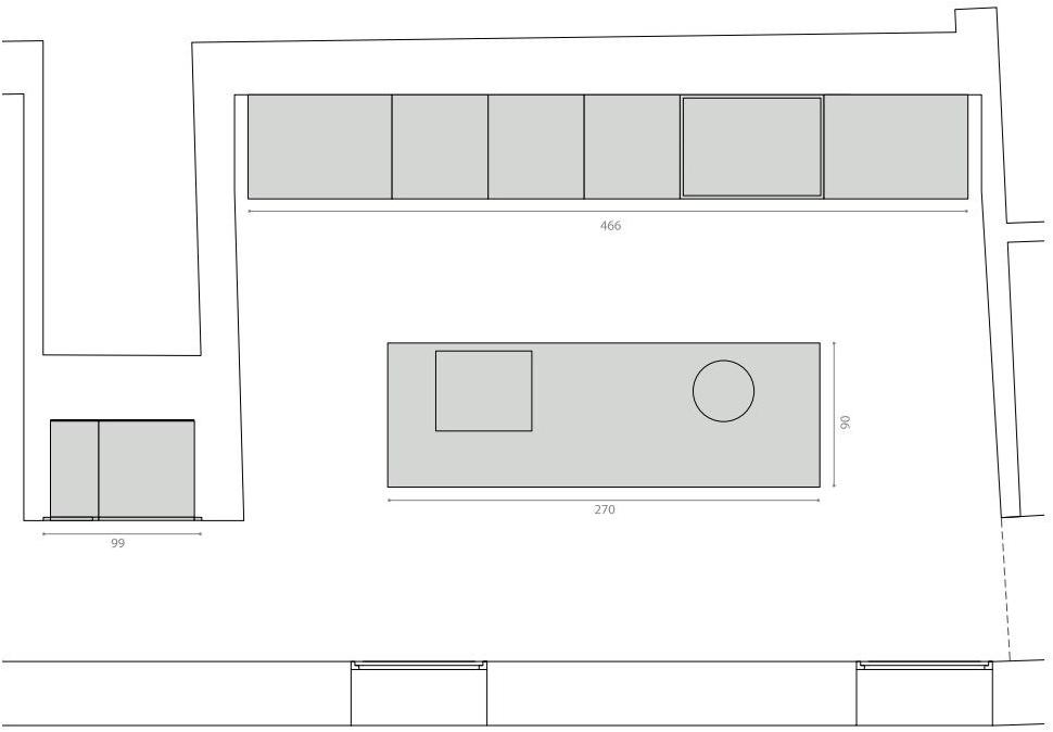 TM Italia Cucine Кухня на заказ в современном стиле с островом без ручек T45 sun-id-1417521 - Вид №2