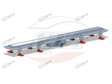 Трап пластиковый линейный Штиль 850х62, выпуск 40 мм TL1185G АНИ пласт 201728