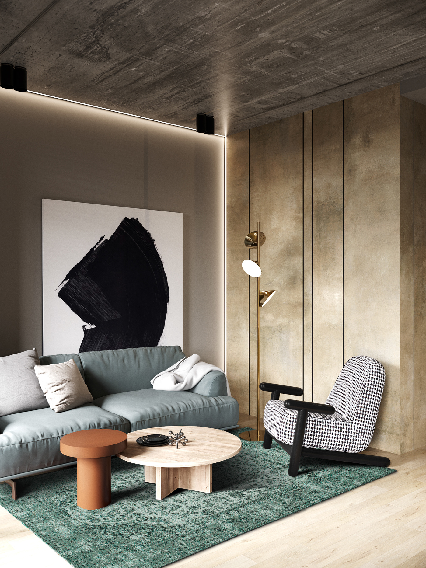 COLORISTICA Ковры  160 X 230  Зеленый Stockholm Emerald 160x230 - Вид №4