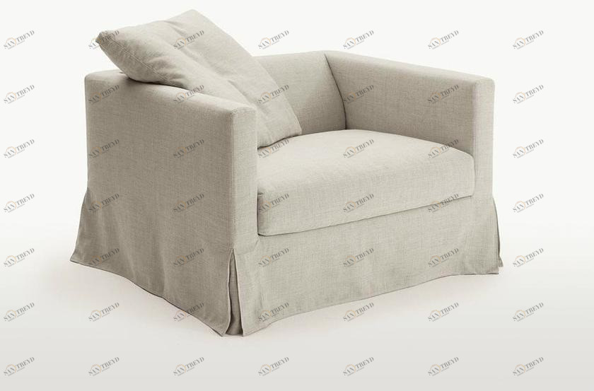 Maxalto Кресло с обивкой из ткани с подлокотниками Simpliciter sun-id-1507805