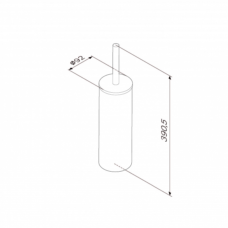 A7433500 Стойка с туалетной щеткой сталь AM.PM Sense L  - Вид №5