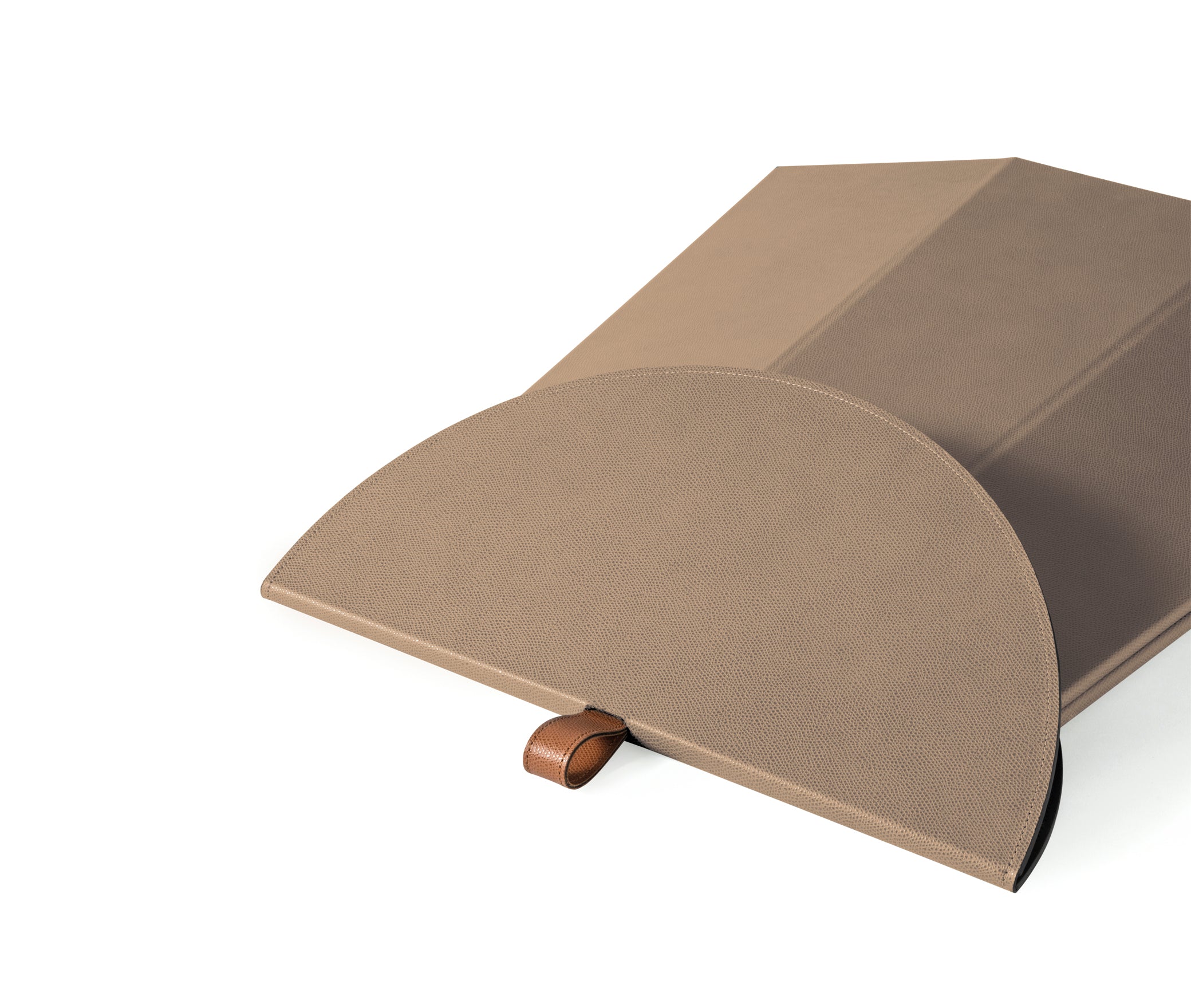 Складной стол Aile - Ø 70X H37 см / зернистая кожа_biscuit Pinetti 00.1207.029.023 - Вид №3