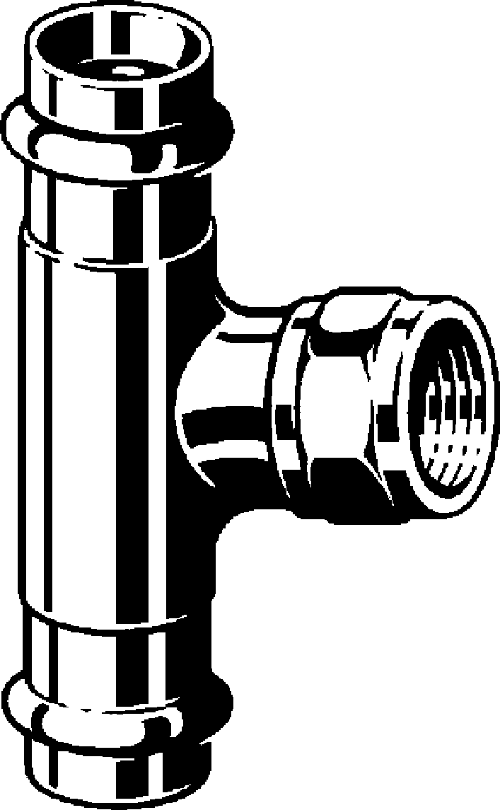 Viega Тройник Profipress S 4517.2 (628673) 628 673 - Вид №1