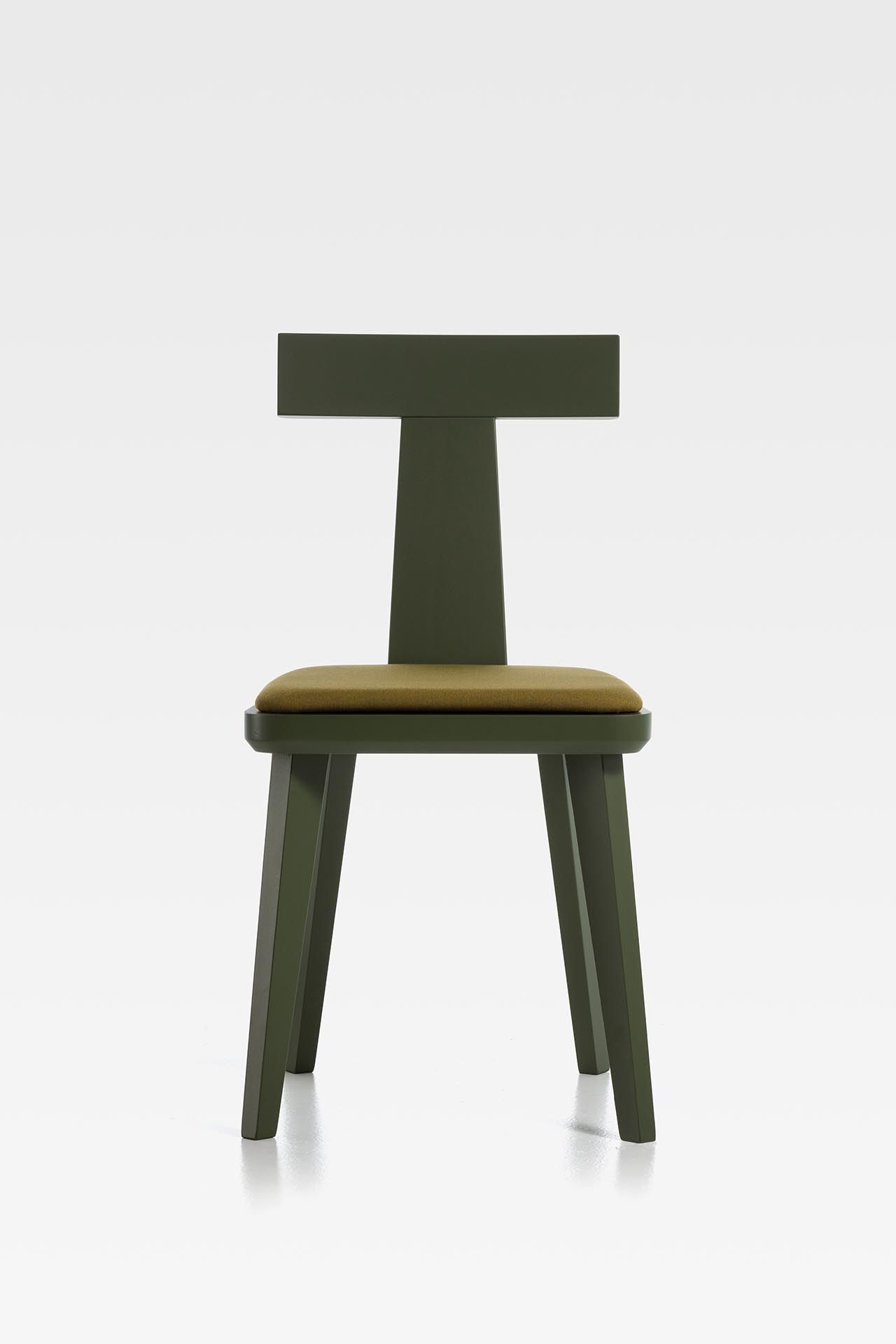 Деревянный стул с мягким сиденьем SIPA T Coffee ARCH-00042585 - Вид №12