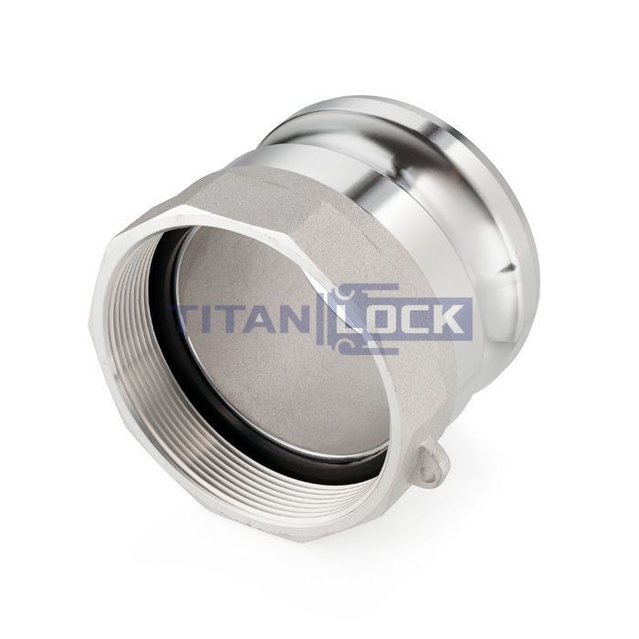 Камлок алюминиевый тип А ниппель, внутр. резьба NPT 4", TL400AALN TITAN LOCK  - Вид №3