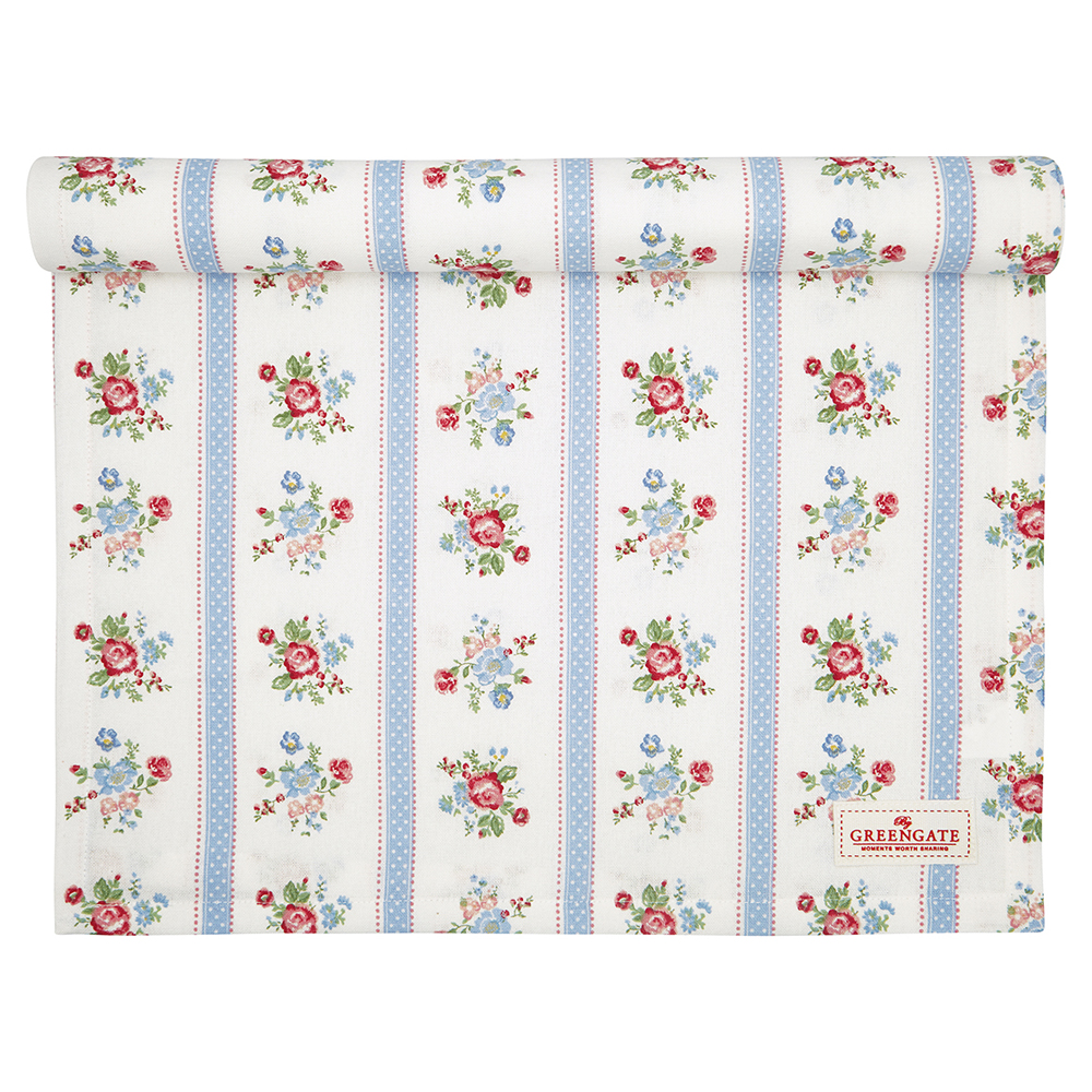 COTTAR140EVI0104 Столовая Дорожка Evie White Greengate SS2021 