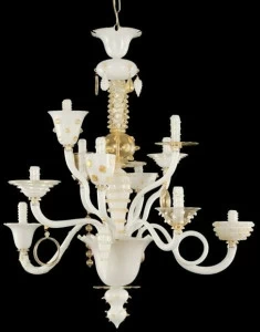 MULTIFORME Люстра из дутого стекла ручной работы Goblin L1075-10-wck