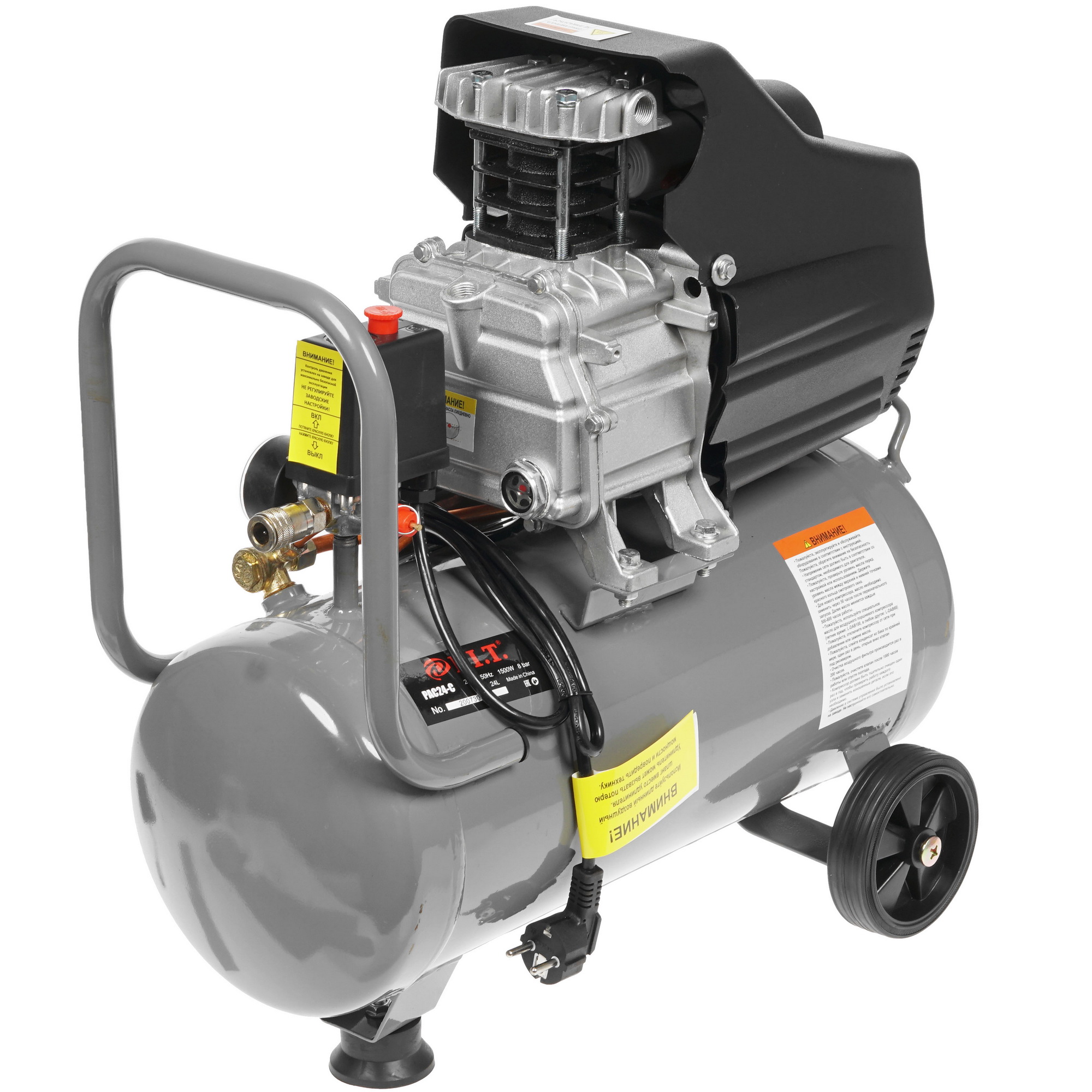 Компрессор поршневой масляный P.I.T. PAC24-C 8141902 PIT STDN-0058774 - Вид №1