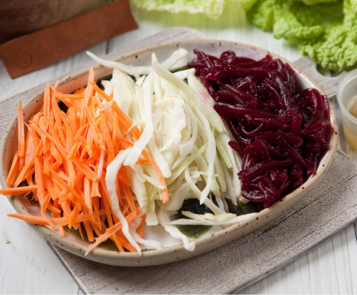 6898 Салат из свеклы, моркови и капусты Вкусляндия  - Вид №1