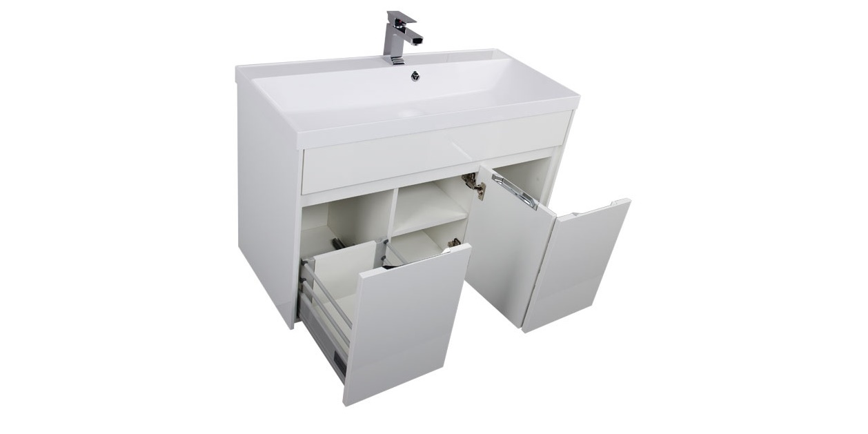 Комплект мебели Aquanet Латина 100 белый 00179841 - Вид №4