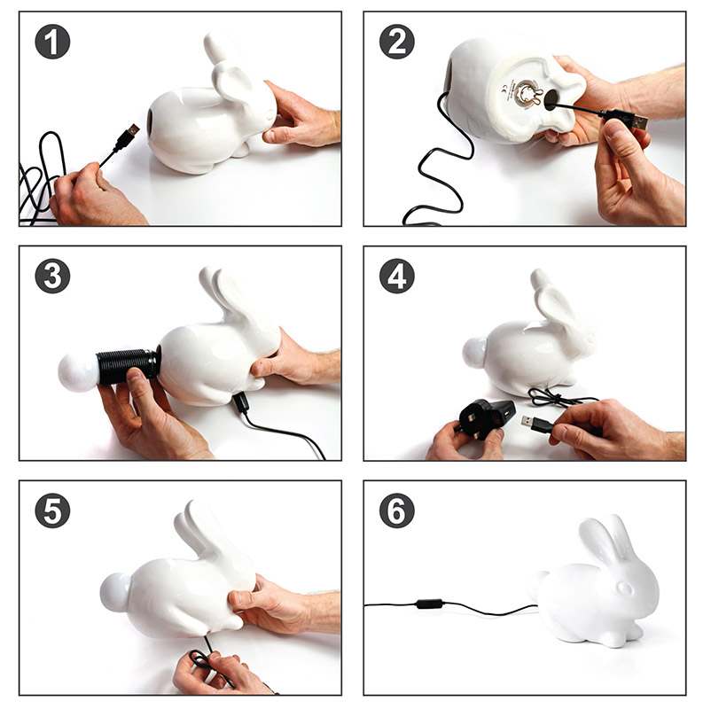 Лампа Bunny SUCK UK SKBUNNYLAMP1 - Вид №5