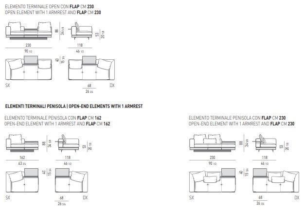 Minotti Секционный кожаный диван Connery sun-id-1360756 - Вид №6