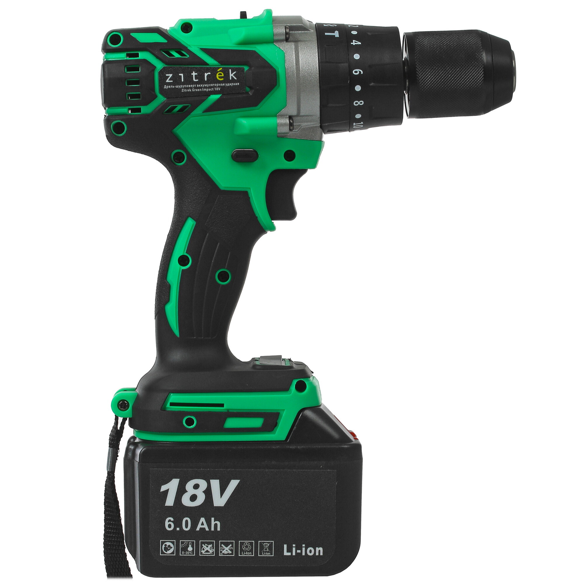 Дрель-шуруповерт Zitrek Green Impact 18V 063-4046 9906908 STDN-0054231 - Вид №1