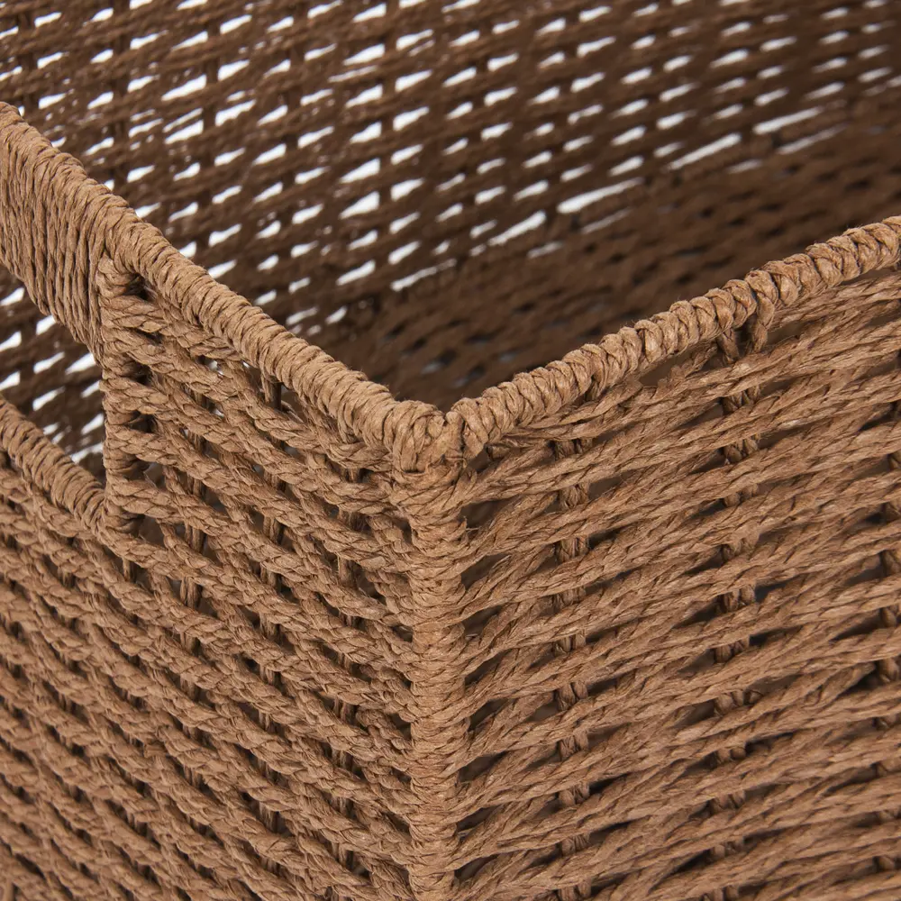 Корзина для хранения 38x18x28 см бумага цвет коричневый Santreyd STLM-2202056 - Вид №4