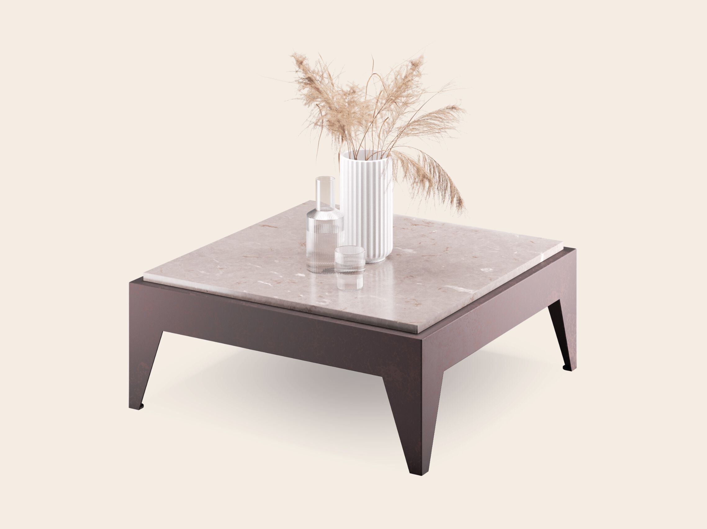 Стол со стальным основанием ORO NERO Collection Low ARCH-00110424