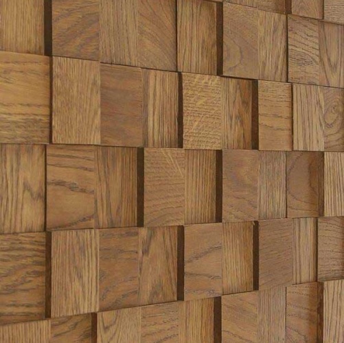 Мозаика и 3D панели из дерева Tarsi 3D Студия Дуб 3д (мозаика панели), гладкая (3Д (мозаика панели), Гладкая) 300х300 мм 20130 - Вид №1