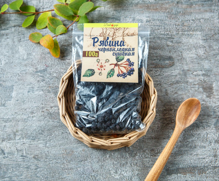 7258 Рябина черноплодная сушеная Вкусляндия 