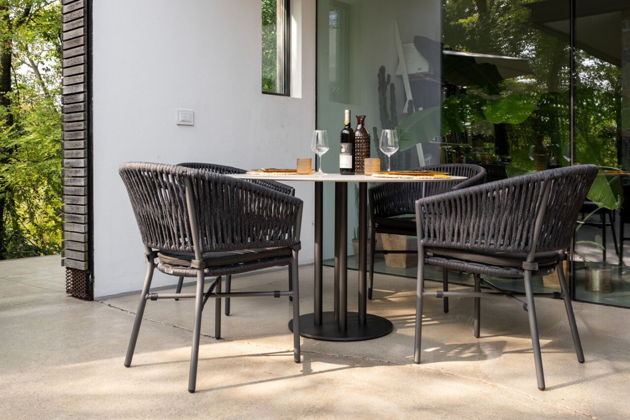 Алюминиевый садовый стул с подлокотниками DRIGANI Gaia-Belize ARCH-00023692 - Вид №9