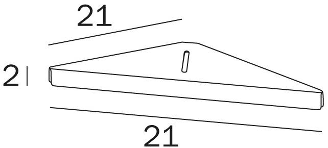 INDA® Настенная мыльница из металла  A1031b  - Вид №1