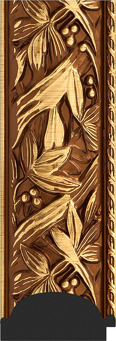 BY 7222 Зеркало в багетной раме - византия золото 99 mm EVOFORM Octagon - Вид №3