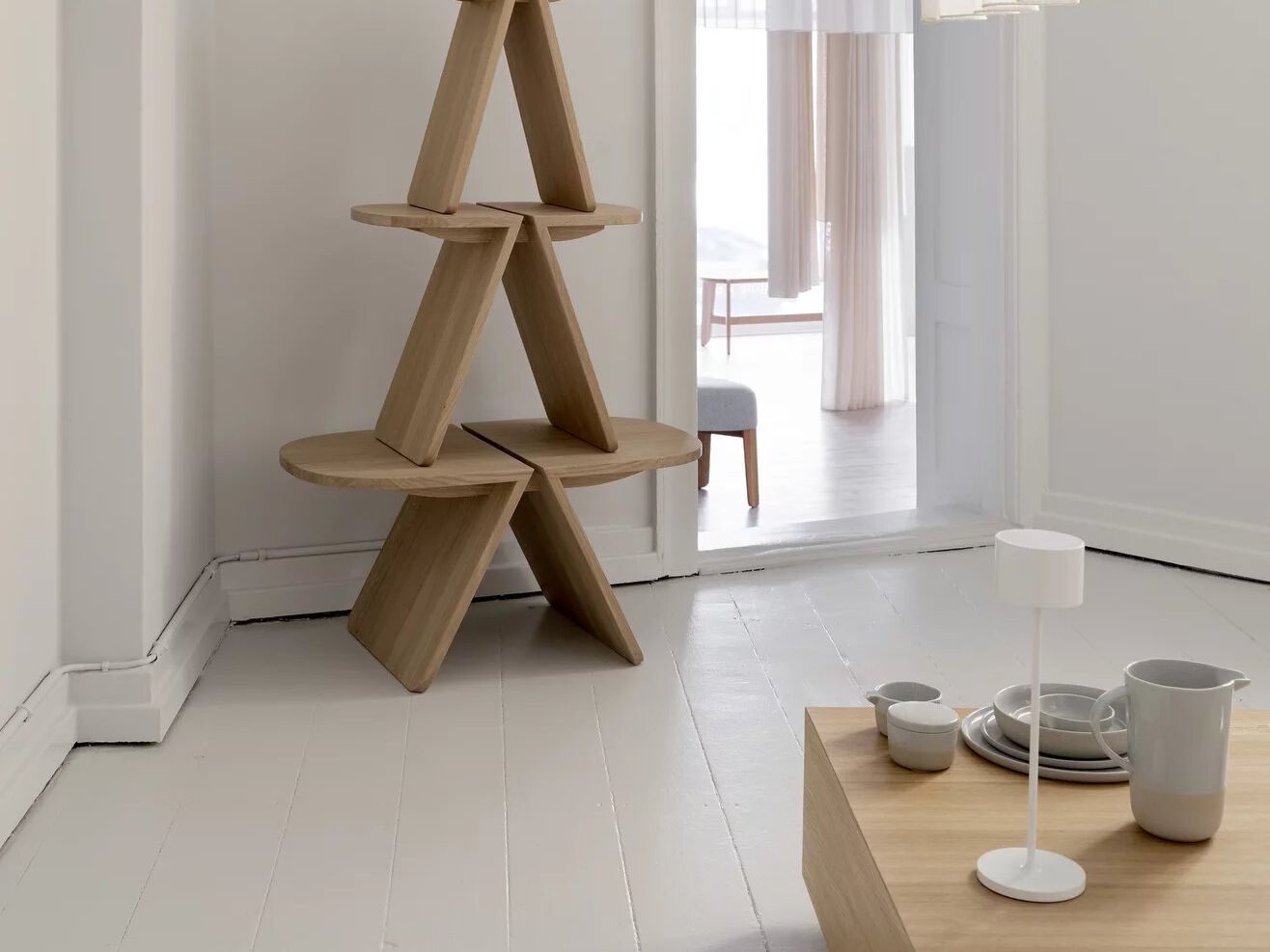 Прямоугольный журнальный столик из дуба blomus Goba ARCH-00048126 - Вид №2