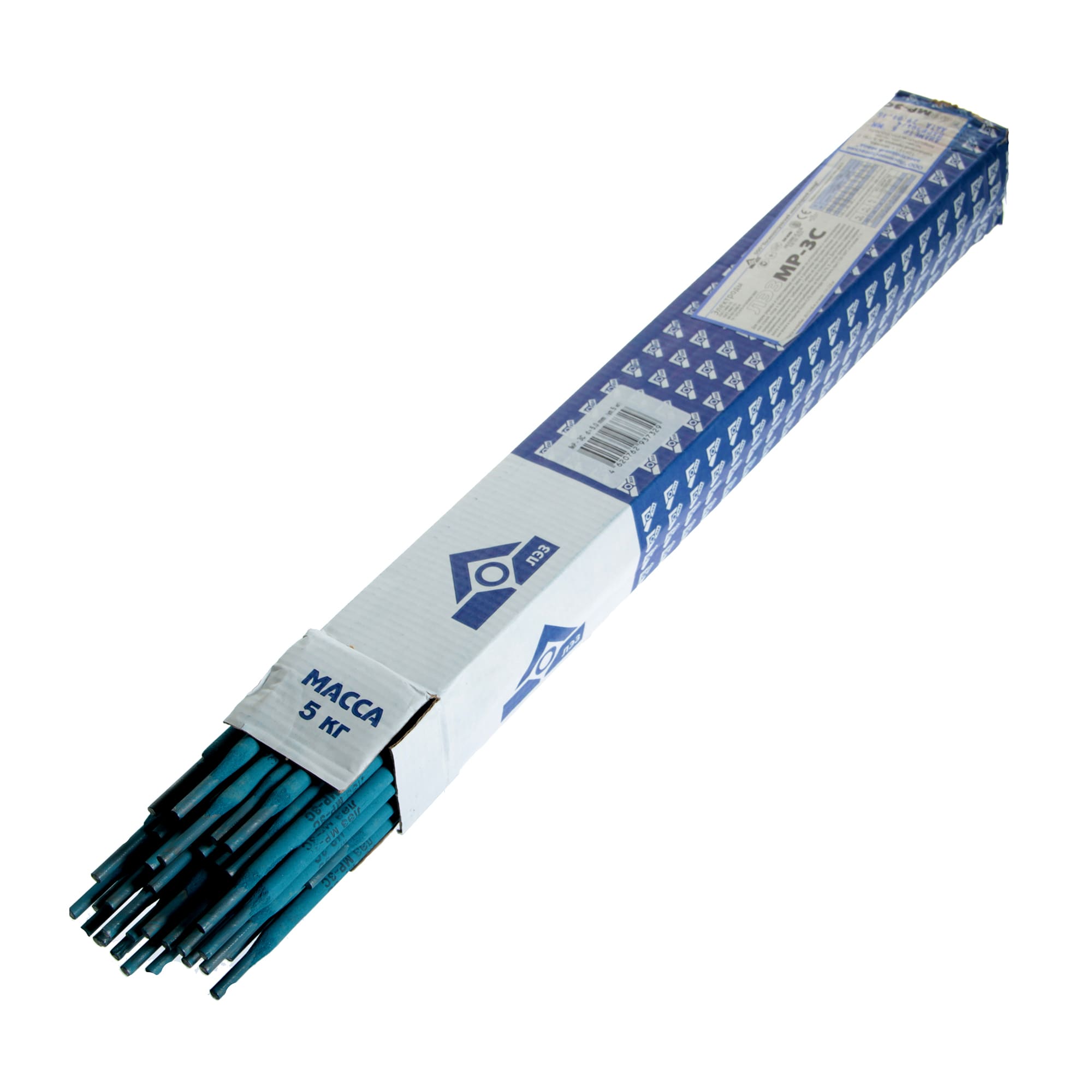 14271987 Электроды сталь МР-3С 5 мм 5 кг, цвет синий Santreyd  - Вид №1