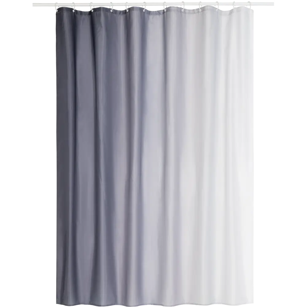 Штора для ванной Primanova Sharm - серый полиэстер 180x200 см 83787821 STLM-0044514 - Вид №1