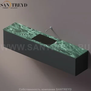 AELLM0CC12224VD Подвесная раковина настенная прямоугольная Agape Ell