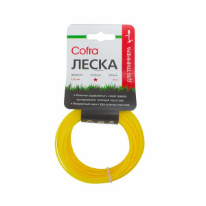 90695438 Леска для триммера LTC-1.65ST-15 сечение звезда 15 м STLM-0341804 COFRA