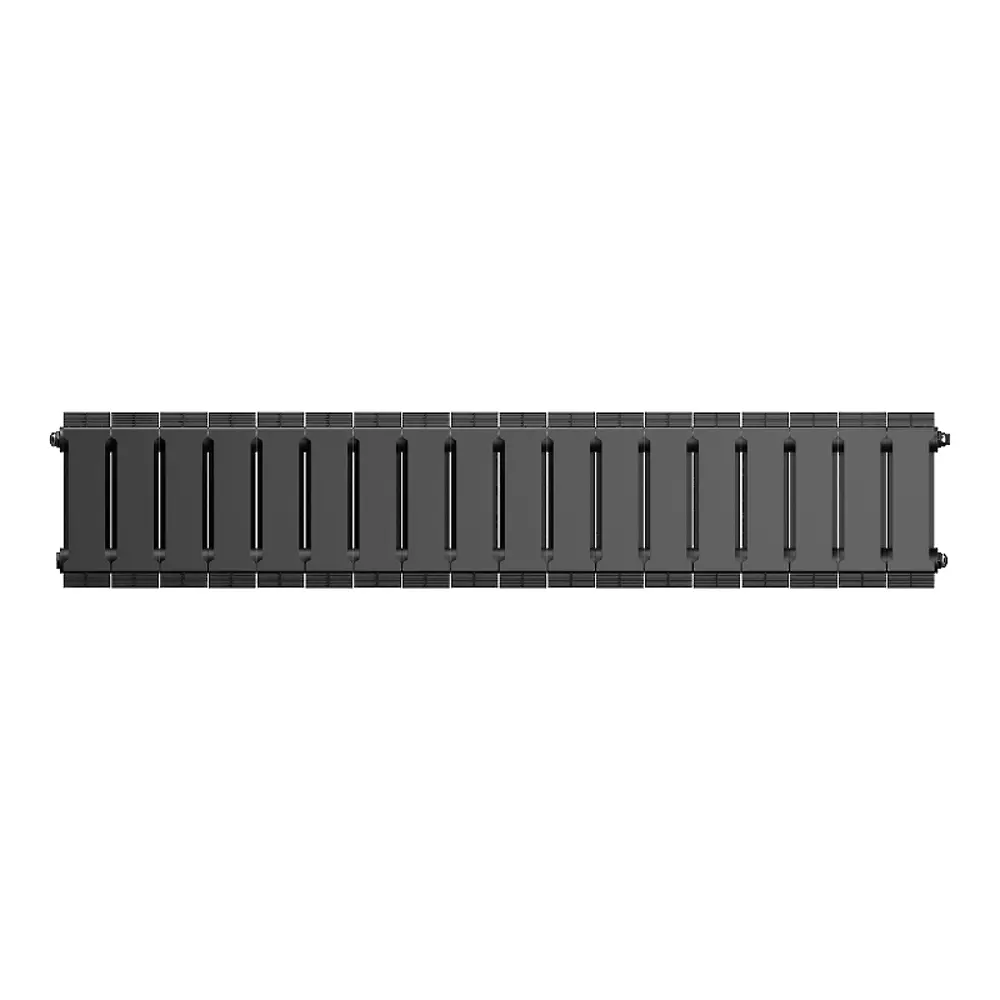 Радиатор секционный Royal Thermo Pianoforte 200/100 18 секций боковое подключение биметалл черный 86733725 STLM-2105369  - Вид №2