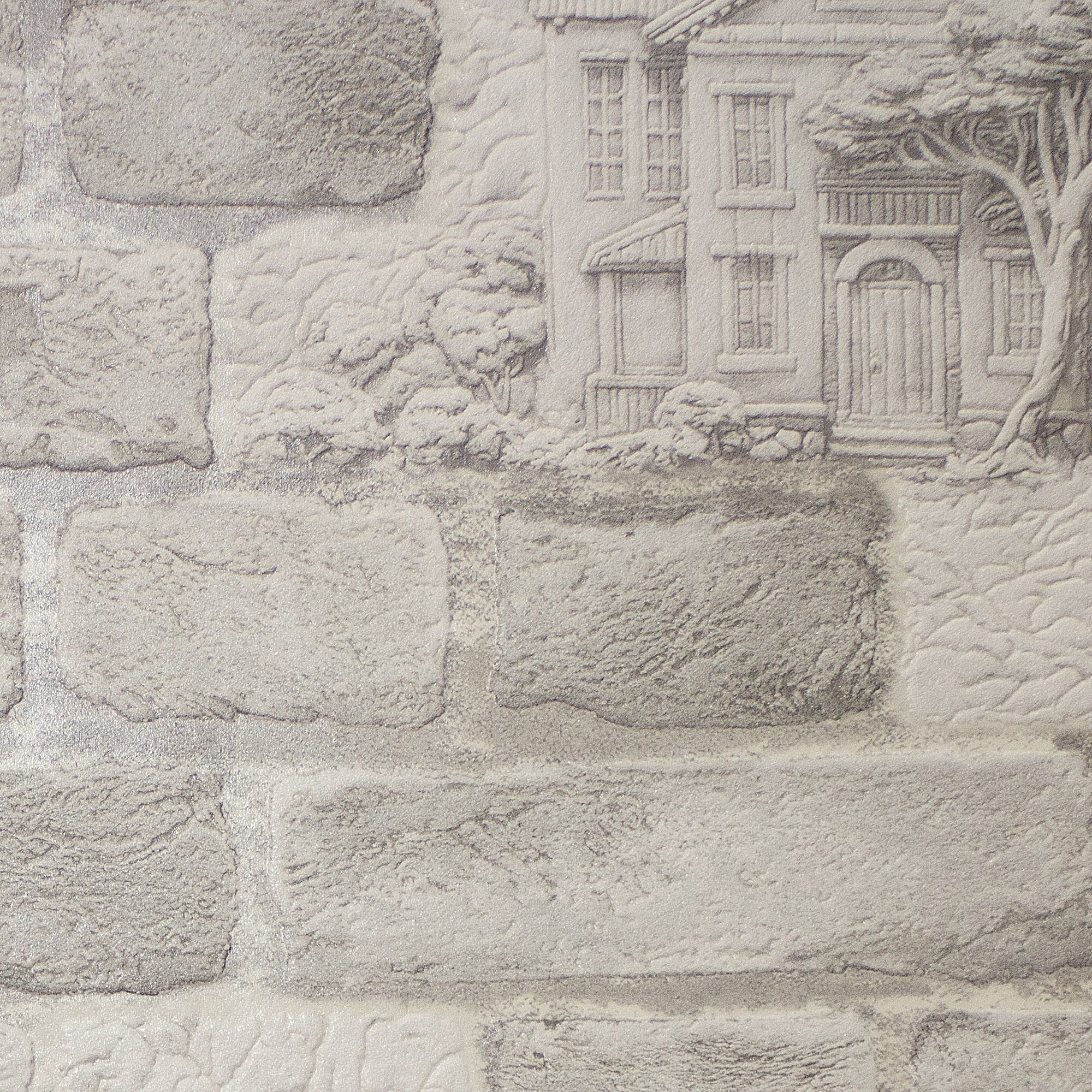 82050282 Обои флизелиновые Бристоль серые 0.53 м 316 11 Кирпичи Santreyd  - Вид №1