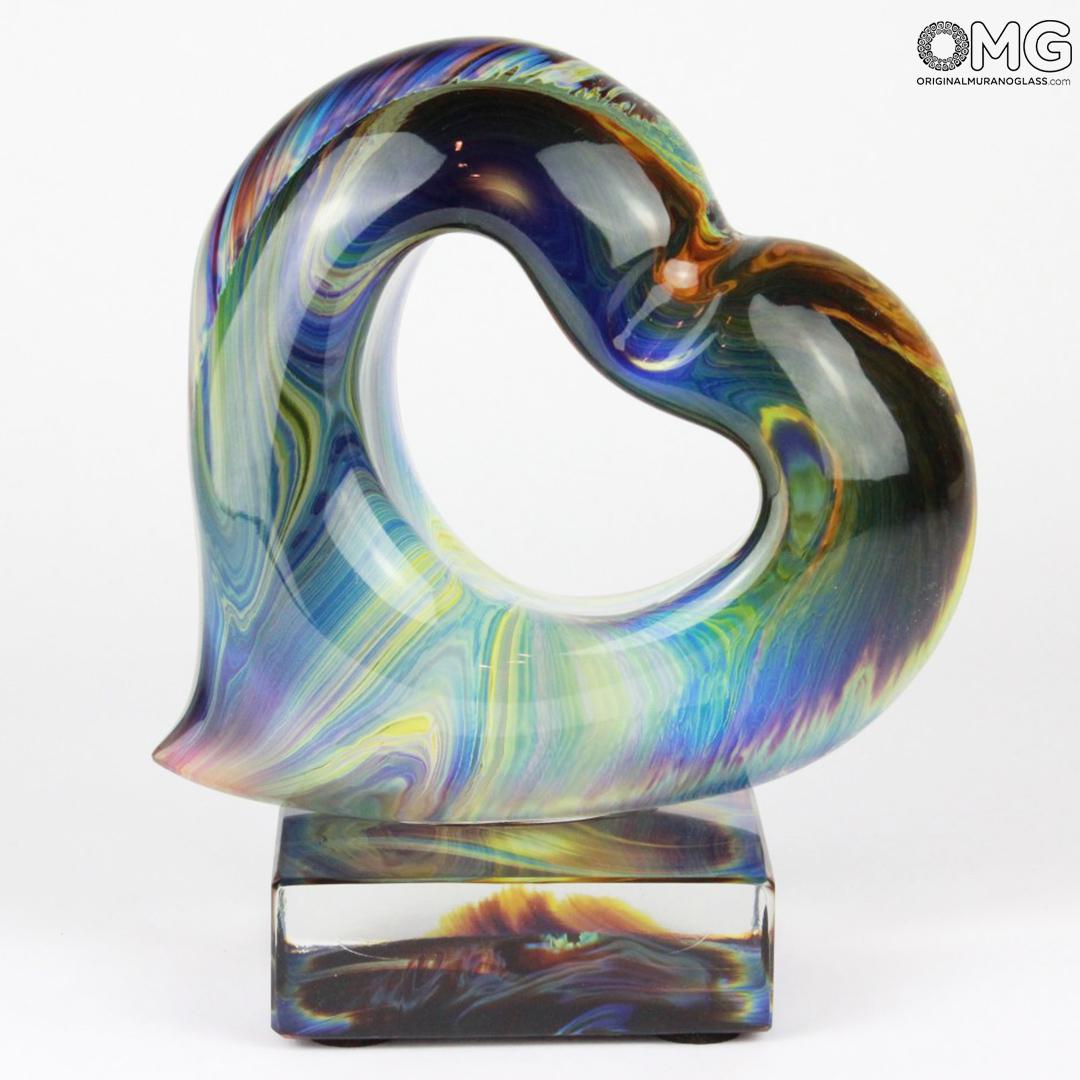 1582 ORIGINALMURANOGLASS Скульптура Сердце - автор Andrea Tagliapietra - муранское стекло 17 см  - Вид №1