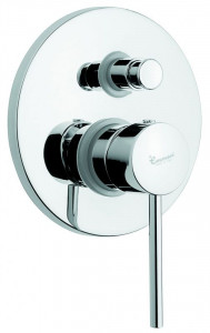 45019CR Emmevi Piper, встраиваемый смеситель для душа на 2 выхода, с дивертером, цвет хром