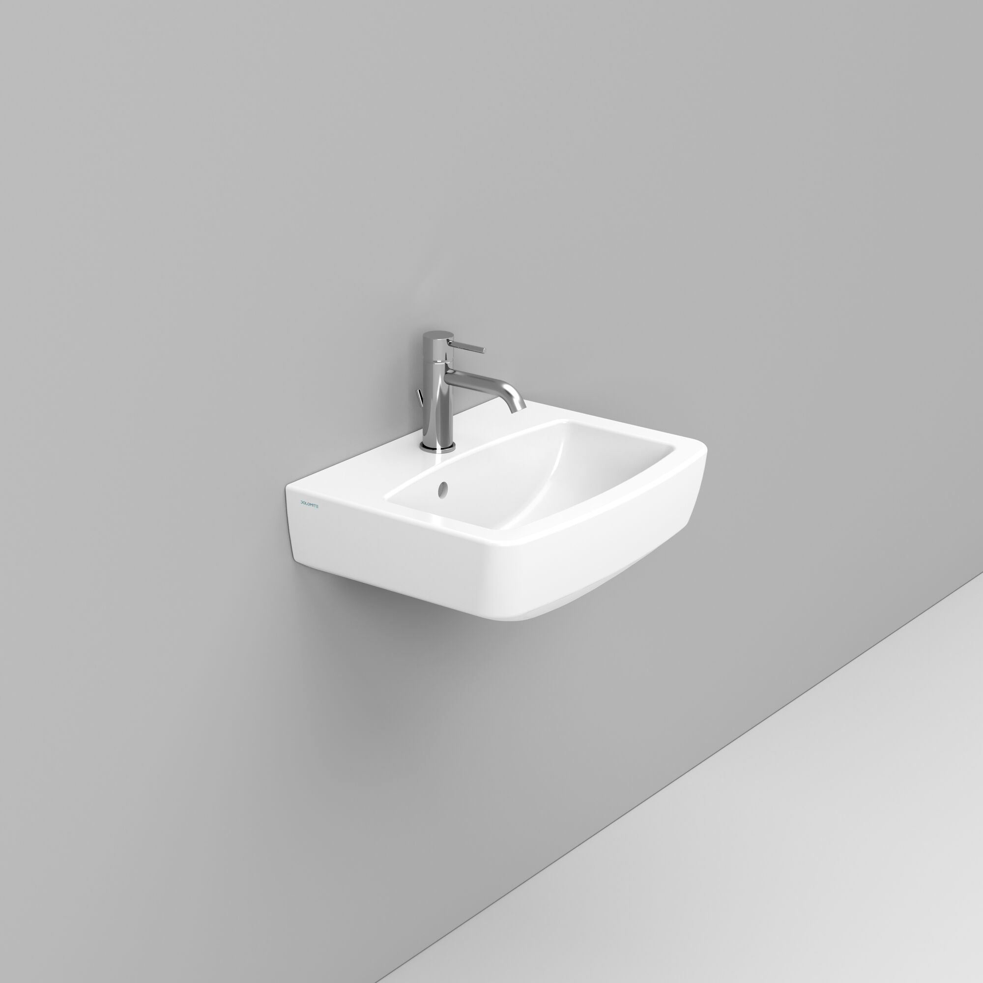 Керамическая подвесная прямоугольная раковина с переливом Ceramica Dolomite Mia ARCH-00118032 - Вид №2